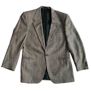 Versace Mens Sport Coat Glens Plaid Houndstooth